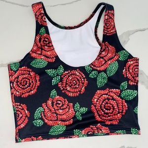 BlackMilk Clothing, Sew Rosy Reversible Crop